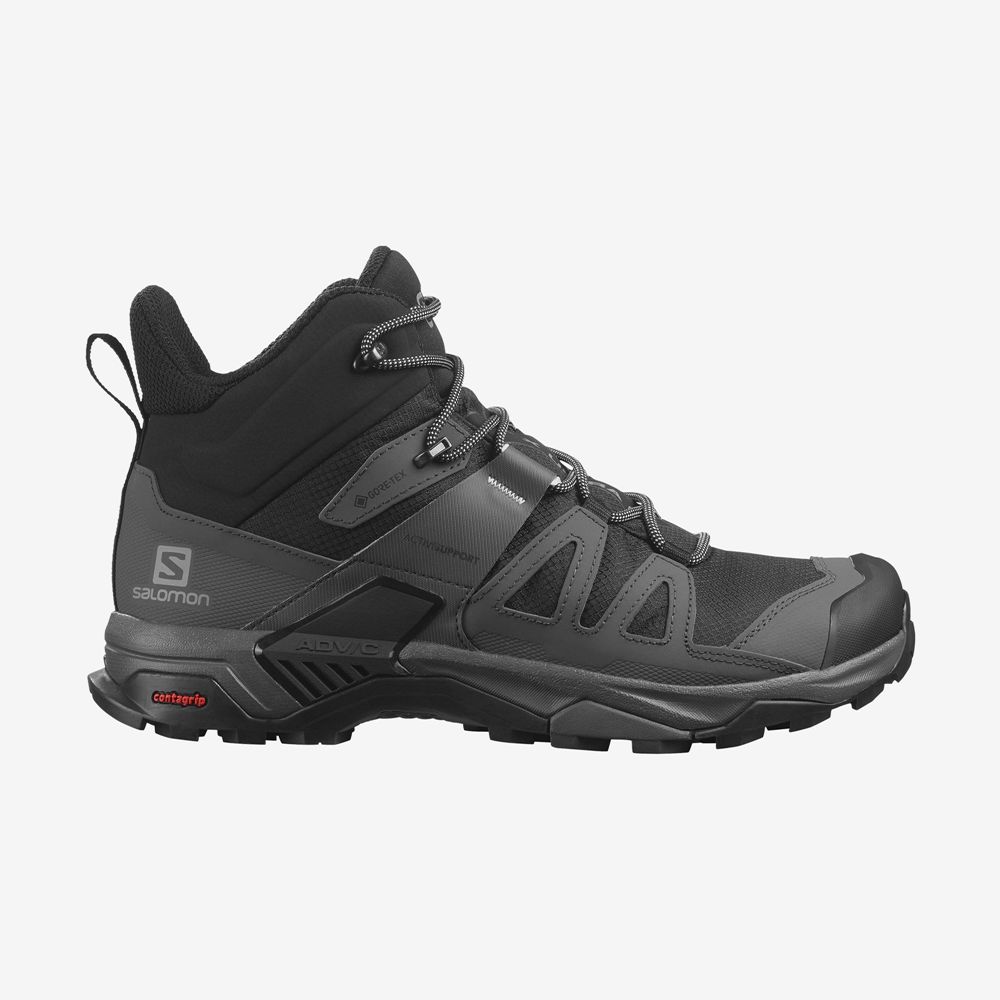 SALOMON X ULTRA 4 MID GORE-TEX Philippines - Men's Hiking Boots - Black | 826153-WLY